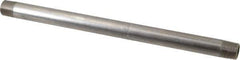 Merit Brass - Schedule 40, 3/8" Pipe x 10" Long, Grade 316/316L Stainless Steel Pipe Nipple - Welded & Threaded - Best Tool & Supply