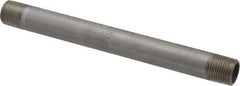 Merit Brass - Schedule 40, 1/2" Pipe x 8" Long, Grade 316/316L Stainless Steel Pipe Nipple - Welded & Threaded - Best Tool & Supply