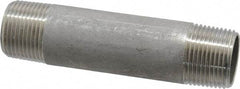 Merit Brass - Schedule 40, 3/4" Pipe x 4" Long, Grade 316/316L Stainless Steel Pipe Nipple - Welded & Threaded - Best Tool & Supply