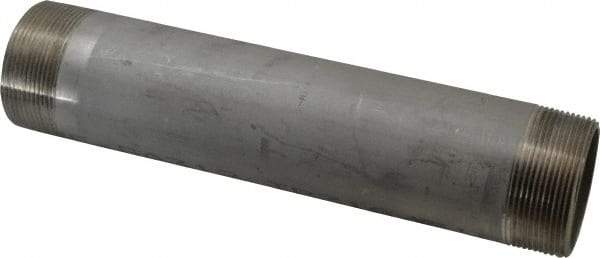 Merit Brass - Schedule 40, 2" Pipe x 10" Long, Grade 316/316L Stainless Steel Pipe Nipple - Welded & Threaded - Best Tool & Supply