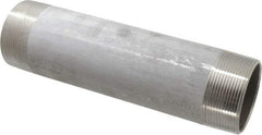 Merit Brass - Schedule 40, 3" Pipe x 12" Long, Grade 316/316L Stainless Steel Pipe Nipple - Welded & Threaded - Best Tool & Supply