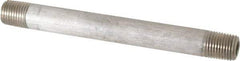 Merit Brass - Schedule 80, 1/4" Pipe x 5" Long, Grade 316/316L Stainless Steel Pipe Nipple - Seamless & Threaded - Best Tool & Supply