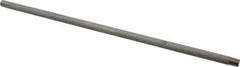 Merit Brass - Schedule 40, 1/4" Pipe x 18" Long, Grade 304/304L Stainless Steel Pipe Nipple - Welded & Threaded - Best Tool & Supply