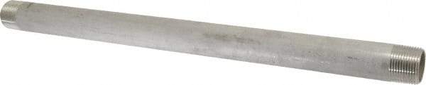 Merit Brass - Schedule 40, 1" Pipe x 18" Long, Grade 304/304L Stainless Steel Pipe Nipple - Welded & Threaded - Best Tool & Supply