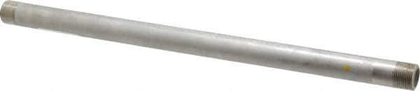 Merit Brass - Schedule 40, 3/4" Pipe x 18" Long, Grade 316/316L Stainless Steel Pipe Nipple - Welded & Threaded - Best Tool & Supply