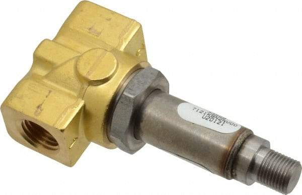 Parker - 1/4" Port, Brass Solenoid Valve - Closed, FKM Seal - Best Tool & Supply