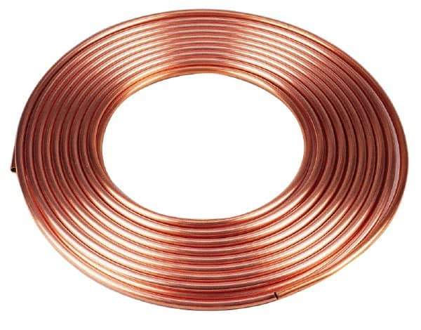 Mueller Industries - 60' Long, 3/4" OD x 5/8" ID, Copper Seamless Tube - 0.049" Wall Thickness, 0.418 Ft/Lb - Best Tool & Supply