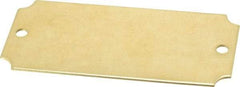 C.H. Hanson - 3-1/16 Inch Wide, Style 3, Brass Blank Metal Plate - 1-7/16 Inch High, 10 Pieces - Best Tool & Supply