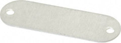 C.H. Hanson - 1-29/32 Inch Wide, Style 1, Aluminum Blank Metal Plate - 5/8 Inch High, 50 Pieces - Best Tool & Supply