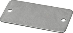 C.H. Hanson - 2 Inch Wide, Style 2, Aluminum Blank Metal Plate - 1 Inch High, 50 Pieces - Best Tool & Supply