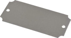 C.H. Hanson - 3-1/16 Inch Wide, Style 3, Aluminum Blank Metal Plate - 1-7/16 Inch High, 25 Pieces - Best Tool & Supply