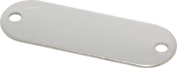 C.H. Hanson - 1-29/32 Inch Wide, Style 1, Stainless Steel Blank Metal Plate - 5/8 Inch High, 25 Pieces - Best Tool & Supply