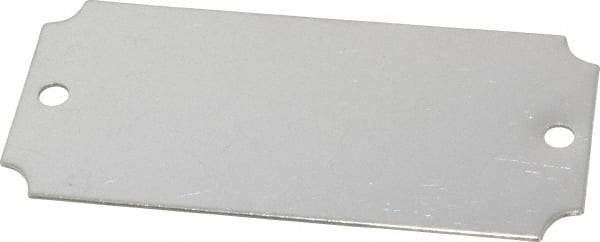 C.H. Hanson - 3-1/16 Inch Wide, Style 3, Stainless Steel Blank Metal Plate - 1-7/16 Inch High, 10 Pieces - Best Tool & Supply