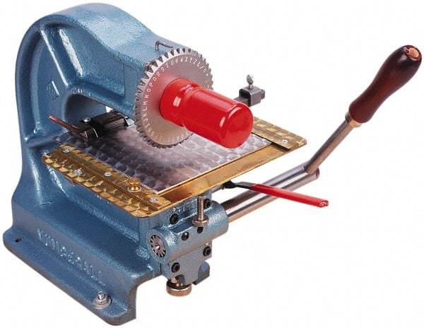 Made in USA - Manual Stamping Machines Character Capacity: 42 Size: 3/16 - Best Tool & Supply