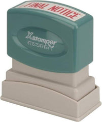 Value Collection - Final Notice, Red Pre-Inked Stamp - 1/2 Inch Wide x 1-5/8 Inch Long - Best Tool & Supply