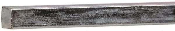 Made in USA - 12" Long x 3/16" High x 3/16" Wide, Zinc-Plated Key Stock - Low Carbon Steel - Best Tool & Supply