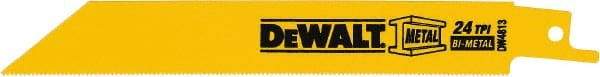 DeWALT - Bi-Metal Reciprocating Saw Blade - Straight Profile, 24 TPI, Toothed Edge - Best Tool & Supply