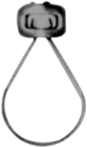 Made in USA - 1-1/2" Pipe, 3/8" Rod, Malleable Iron Adjustable Ring Hanger - Black, 400 Lb Capacity - Best Tool & Supply