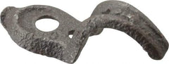 Made in USA - 3/8" Pipe, Malleable Iron, Black Plated" Pipe or Conduit Strap - 1 Mounting Hole - Best Tool & Supply