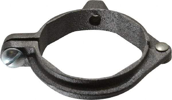 Value Collection - 2" Pipe, 3/8" Rod, Extension Split Pipe Clamp - 180 Lb Capacity, Malleable Iron - Best Tool & Supply