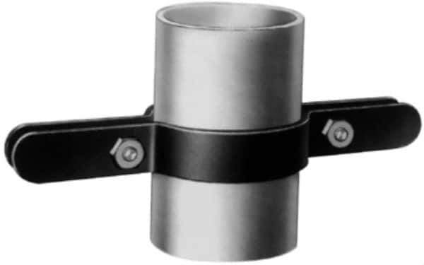 Made in USA - 1-1/4" Pipe, Riser Clamp - Black, 250 Lb Capacity, Carbon Steel - Best Tool & Supply