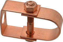 Value Collection - 3/4" Pipe, 3/8" Rod, Carbon Steel Adjustable Clevis Hanger - Copper Plated, 250 Lb Capacity - Best Tool & Supply