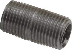 Value Collection - Schedule 40, 1/8" Diam x 3/4" Long Steel Black Pipe Nipple - Threaded - Best Tool & Supply