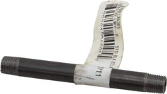 Value Collection - Schedule 40, 1/8" Diam x 3-1/2" Long Steel Black Pipe Nipple - Threaded - Best Tool & Supply