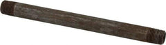 Value Collection - Schedule 40, 1/8" Diam x 4-1/2" Long Steel Black Pipe Nipple - Threaded - Best Tool & Supply