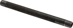 Value Collection - Schedule 40, 1/8" Diam x 5" Long Steel Black Pipe Nipple - Threaded - Best Tool & Supply