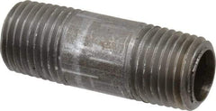 Value Collection - Schedule 40, 1/4" Diam x 1-1/2" Long Steel Black Pipe Nipple - Threaded - Best Tool & Supply