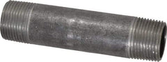 Made in USA - Schedule 40, 3/4" Diam x 4" Long Steel Black Pipe Nipple - Threaded - Best Tool & Supply