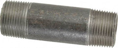 Made in USA - Schedule 40, 1" Diam x 4" Long Steel Black Pipe Nipple - Threaded - Best Tool & Supply