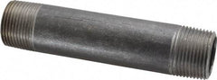 Made in USA - Schedule 40, 1" Diam x 5-1/2" Long Steel Black Pipe Nipple - Threaded - Best Tool & Supply