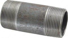 Made in USA - Schedule 40, 1-1/4" Diam x 3-1/2" Long Steel Black Pipe Nipple - Threaded - Best Tool & Supply