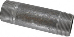 Made in USA - Schedule 40, 1-1/4" Diam x 5" Long Steel Black Pipe Nipple - Threaded - Best Tool & Supply