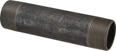 Made in USA - Schedule 40, 1-1/2" Diam x 7" Long Steel Black Pipe Nipple - Threaded - Best Tool & Supply