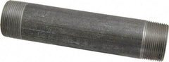 Made in USA - Schedule 40, 1-1/2" Diam x 8" Long Steel Black Pipe Nipple - Threaded - Best Tool & Supply