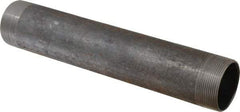 Made in USA - Schedule 40, 2" Diam x 12" Long Steel Black Pipe Nipple - Threaded - Best Tool & Supply