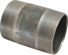 Made in USA - Schedule 40, 4" Diam x 6" Long Steel Black Pipe Nipple - Threaded - Best Tool & Supply