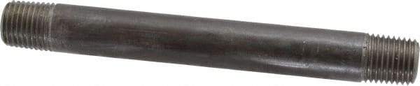 Made in USA - Schedule 80, 1/4" Diam x 4-1/2" Long Steel Black Pipe Nipple - Threaded - Best Tool & Supply