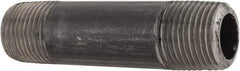 Made in USA - Schedule 80, 3/8" Diam x 2-1/2" Long Steel Black Pipe Nipple - Threaded - Best Tool & Supply