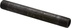 Made in USA - Schedule 80, 3/8" Diam x 5" Long Steel Black Pipe Nipple - Threaded - Best Tool & Supply