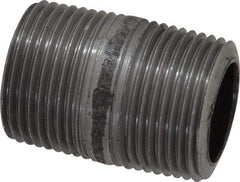 Made in USA - Schedule 80, 3/4" Diam x 1-1/2" Long Steel Black Pipe Nipple - Threaded - Best Tool & Supply