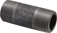 Made in USA - Schedule 80, 3/4" Diam x 2-1/2" Long Steel Black Pipe Nipple - Threaded - Best Tool & Supply