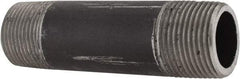 Made in USA - Schedule 80, 3/4" Diam x 3-1/2" Long Steel Black Pipe Nipple - Threaded - Best Tool & Supply