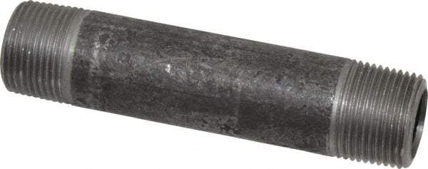 Made in USA - Schedule 80, 3/4" Diam x 4-1/2" Long Steel Black Pipe Nipple - Threaded - Best Tool & Supply