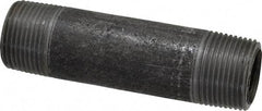 Made in USA - Schedule 80, 1" Diam x 4-1/2" Long Steel Black Pipe Nipple - Threaded - Best Tool & Supply