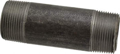 Made in USA - Schedule 80, 1-1/4" Diam x 4-1/2" Long Steel Black Pipe Nipple - Threaded - Best Tool & Supply