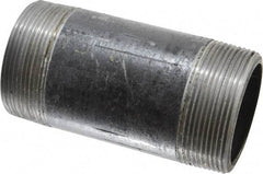 Made in USA - Schedule 80, 2" Diam x 4-1/2" Long Steel Black Pipe Nipple - Threaded - Best Tool & Supply